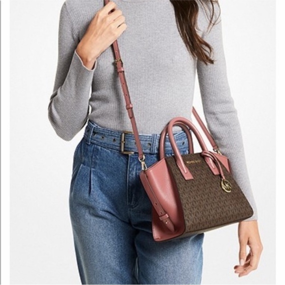 New Michael  Kors Avril small satchel bag - Picture 7 of 14